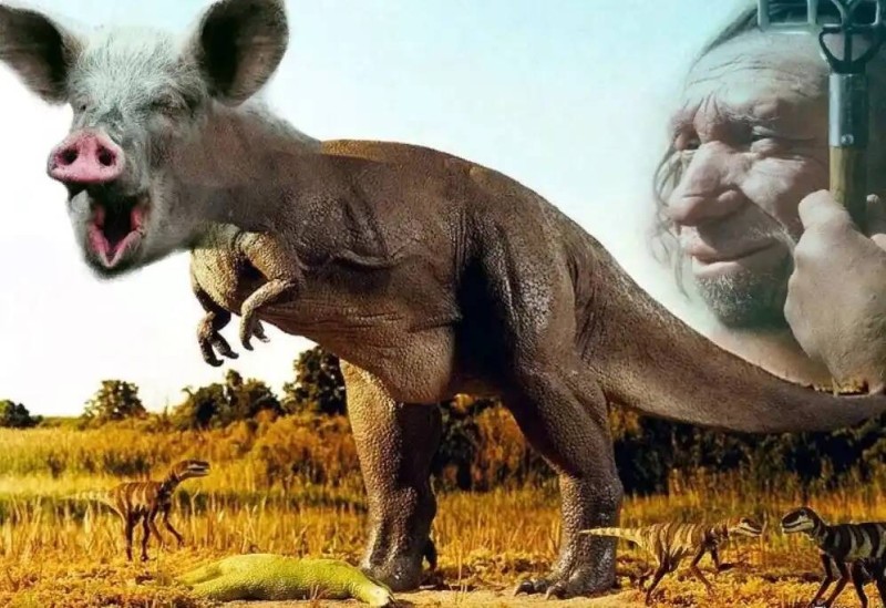 Create meme: dinosaurs before our era are real, dinosaurs predators tyrannosaurus, descendants of dinosaurs