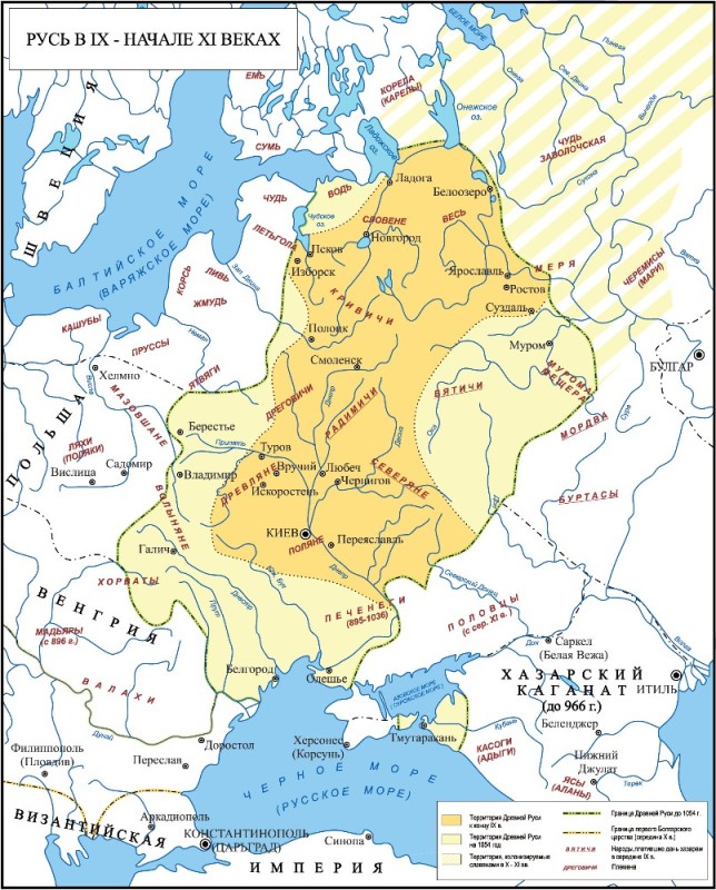 Создать мем: киевская русь, карта, карта средневековой руси