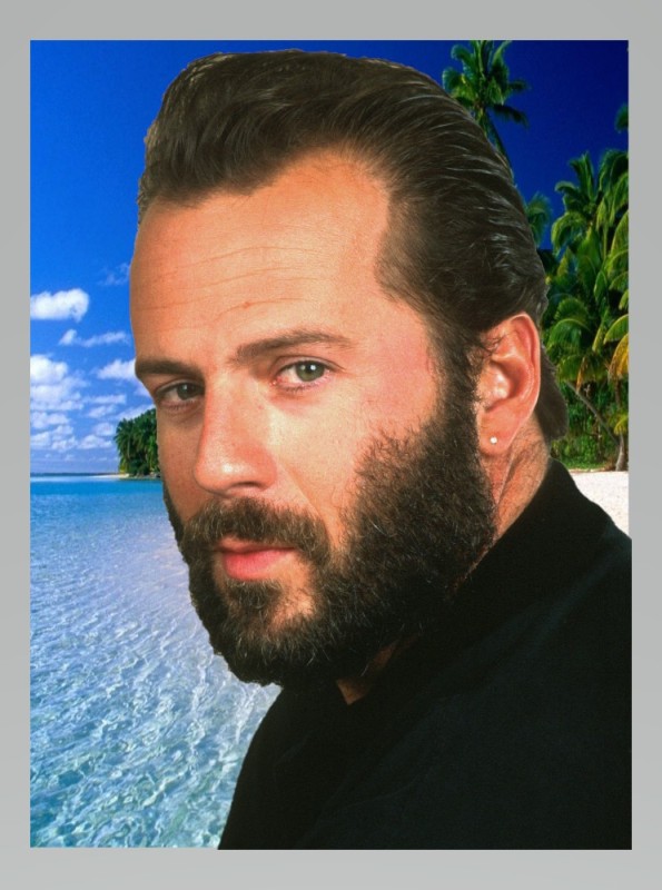 Create meme: Bruce willis, a man with a beard, actor Bruce Willis