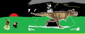 Create meme: carcharodontosaurid the theropods, T. Rex, intosuch dinosaur