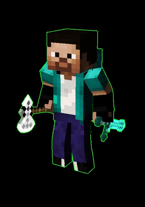 steve and herobrine Minecraft Skin