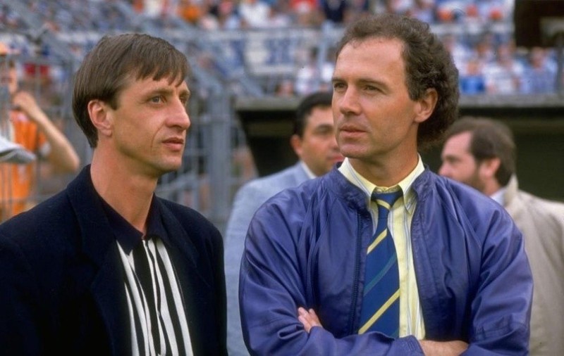 Create meme: Johan Cruyff , Franz Beckenbauer, Johan Cruyff