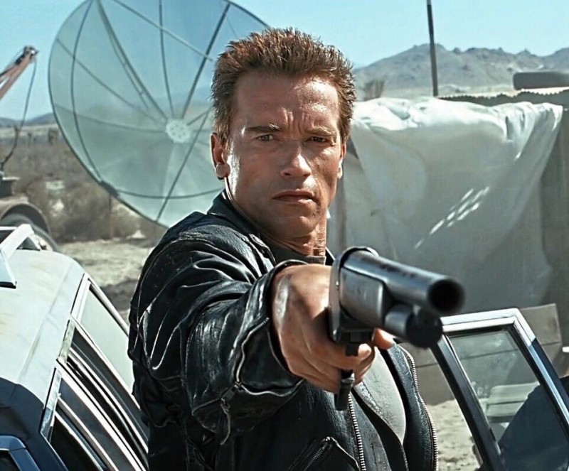 Create meme: terminator , Terminator 2: Judgment Day, Arnold Schwarzenegger smiling terminator