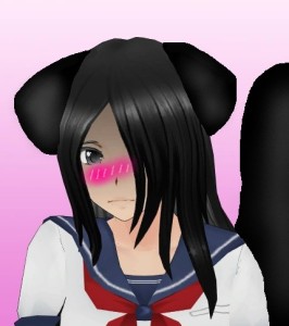 Create meme: yandere face, yandere simulator, figure 