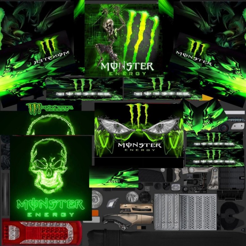 Create meme: monster energy, rcd skins for the monster energy seven, dodge monster energy