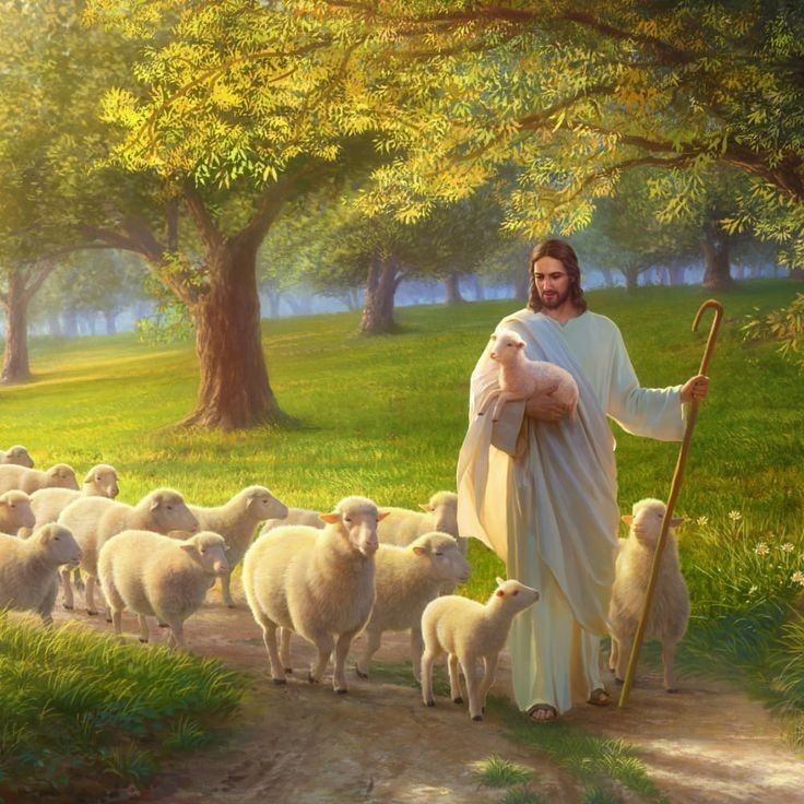 Create meme: Jesus christ is a shepherd, the scroll. the lord is my shepherd, Lord