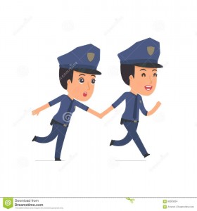 Create meme: stock illustration, police officer, a policeman pulls illustration