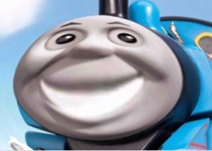 Create meme: meme Thomas the tank engine, Thomas the tank engine stoned, Thomas