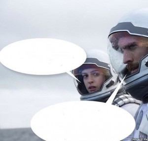 Create meme: interstellar meme on this planet, People, 1 day on this planet equals 7 years on earth film