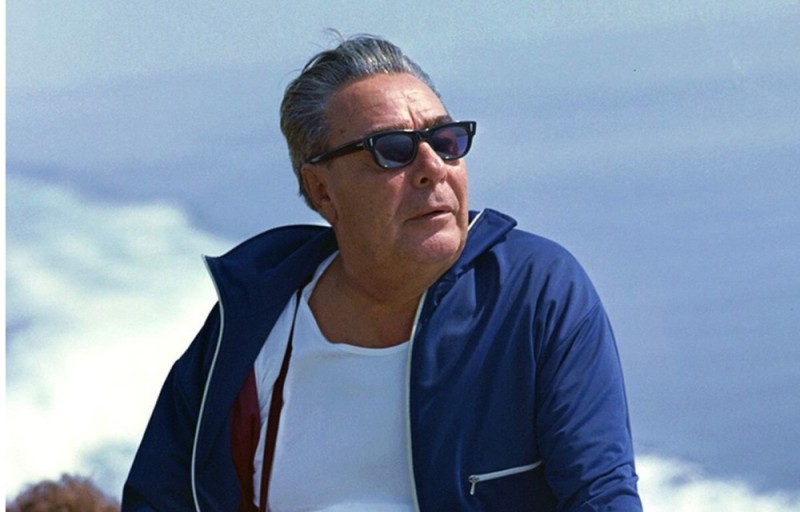 Create meme: Brezhnev on a yacht, Brezhnev on vacation , Leonid Brezhnev 