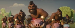 Create meme: hog rider bell piano, clash of clans, hog rider