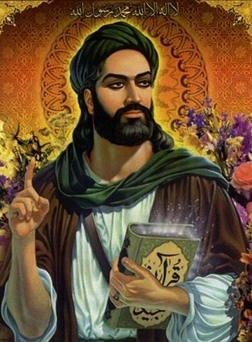 Создать мем: мухаммед пророк аллаха, иисус и мухаммед, пророк мухаммед биография