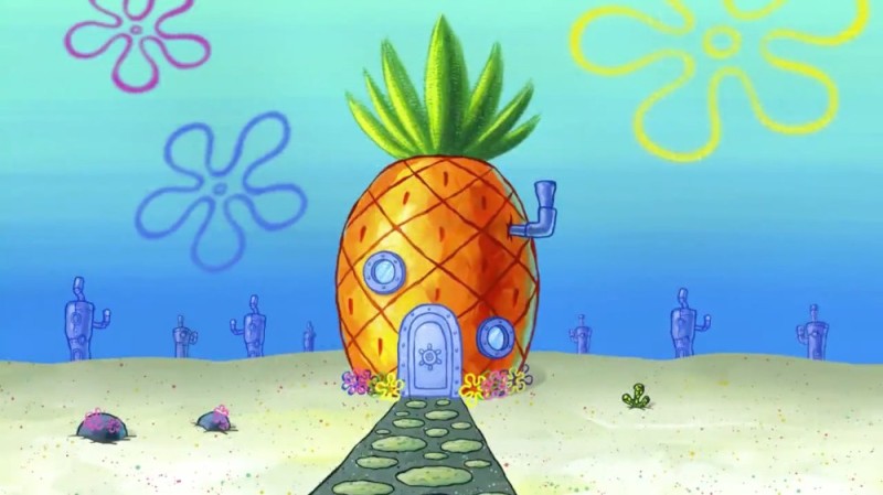 Create meme: spongebob house, sponge Bob square pants , spongebob and Patrick 