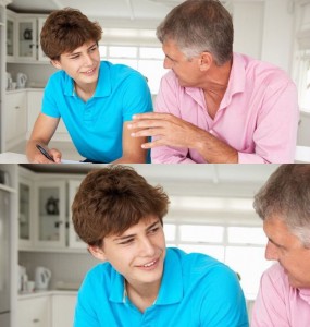 Create meme: picture father and teen, pension, parents