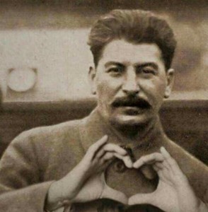 Create meme: male , Stalin meme , Stalin with a heart
