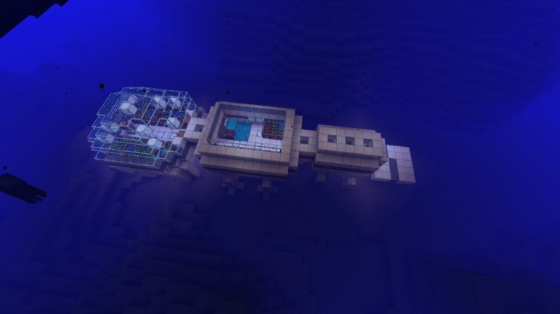 Create meme: minecraft underwater base, underwater base in minecraft, minecraft 