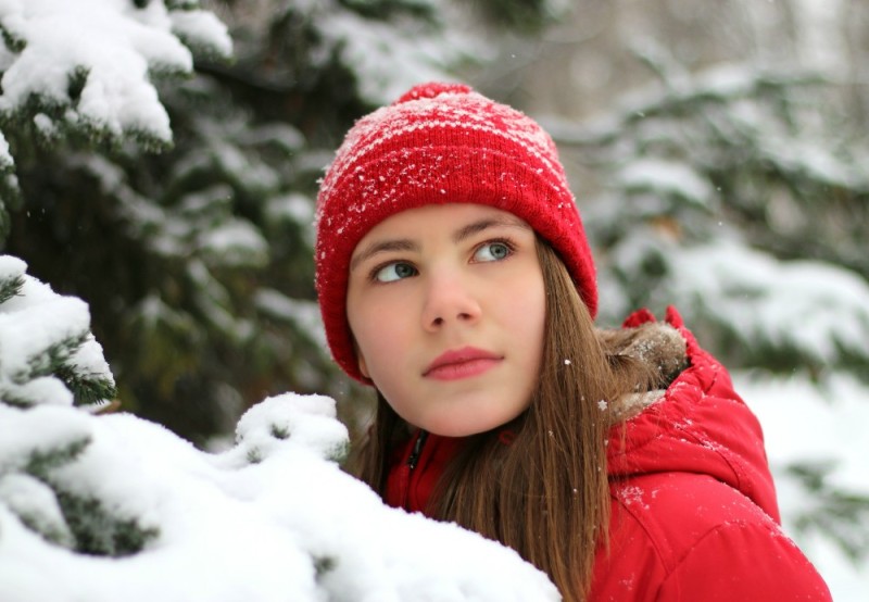 Create meme: lightroom presets, girl , siberian winter