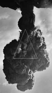 Create meme: black smoke, hipster triangle, art