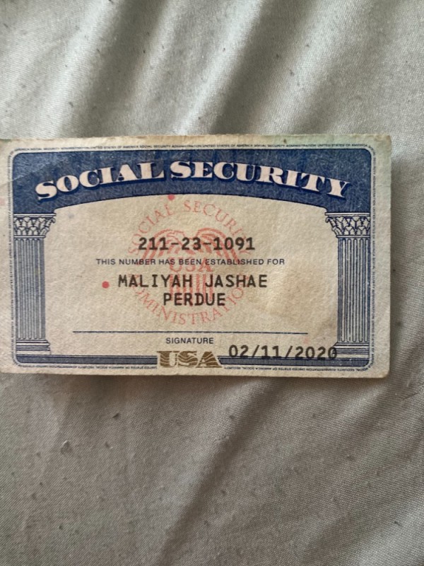 Create meme: social security card, social security number, social security number