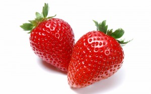 Create meme: strawberry on white background, strawberry