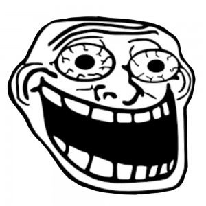 Create meme: trollface