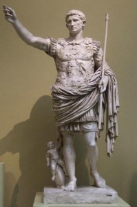 Create meme: Caesar Augustus of prima Porta, statue of Octavian Augustus photos, Augustus