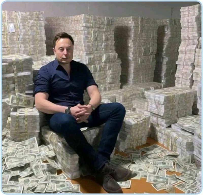 Создать мем: че с деньгами, elon musk money, миллиард долларов