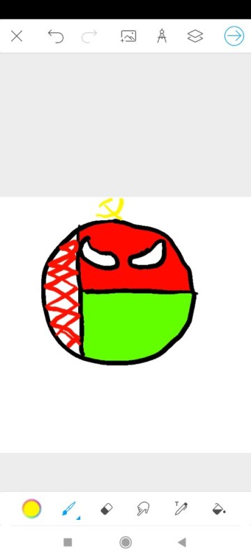 Create meme: countryballs, russia countryballs, cannibals Belarus