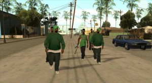 Create meme: GTA San Andreas grove street gang