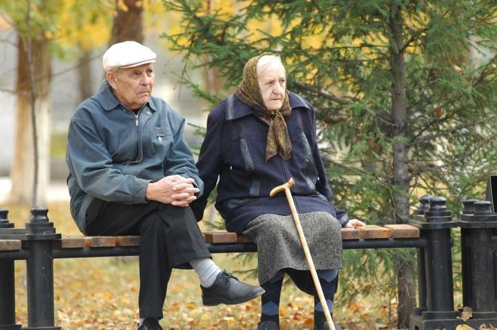 Create meme: elderly people, feet , pension 