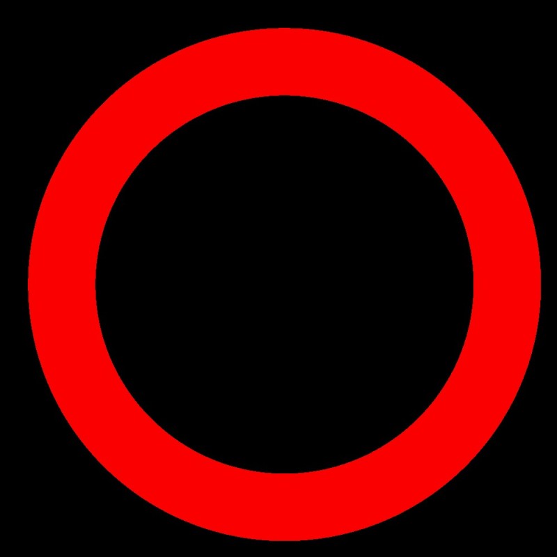 Create meme: the red circle, a red circle on a transparent background, round signs