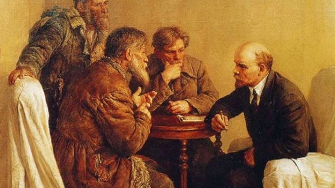 Create meme: Vladimir Ilyich Lenin , Vladimir Alexandrovich Serov walkers at V. I. Lenin, Lenin painting