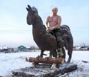 Create meme: Yakutia, cock from manure, giant cock