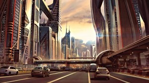 Create meme: futuristic city of the future