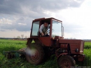 Create meme: Tractor