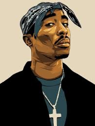 Create meme: tupac shakur, 2pac art, tupac art