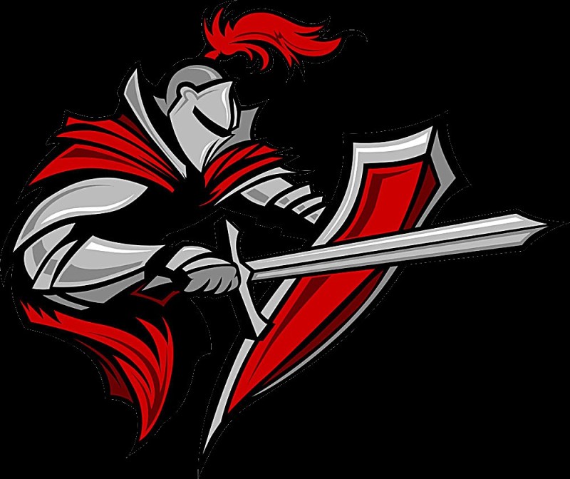 Create meme: knight with a stick logo, knight logo, knight's emblem