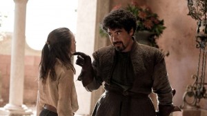 Создать мем: syrio forel, сирио форель и арья старк, что мы говорим богу смерти