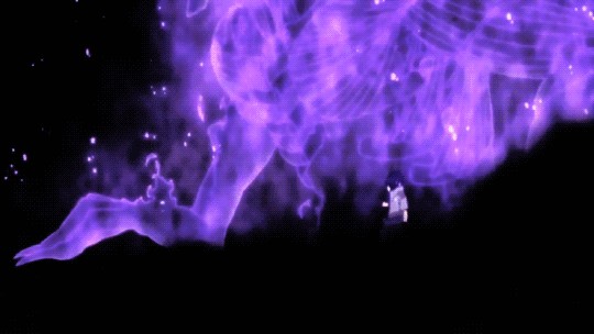 Create meme: naruto , purple smoke background, Sasuke Chidori gif