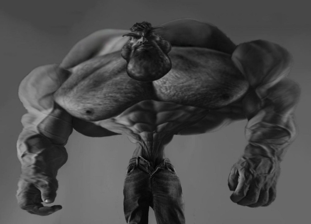 Create meme "giga chad, Ernest Khalimov, bodybuilder " - Pictures - Meme-arsenal.com