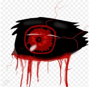 Создать мем: глаза кровь, красный глаз гуля, рисунок