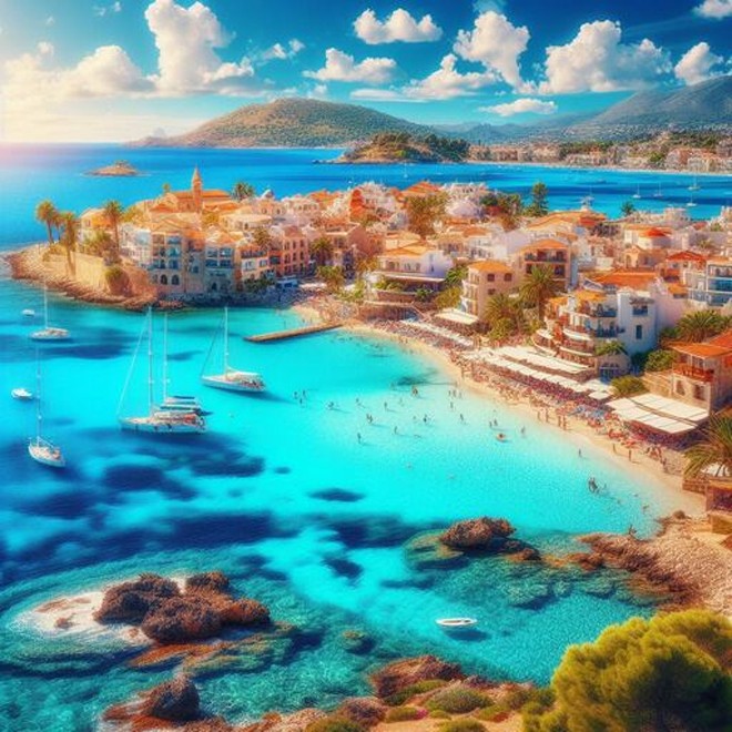 Create meme: Rhodes island Greece, a Spaniard from the island of Mallorca, the island of majorca