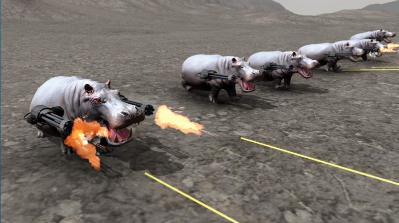 Create meme: fighting pigs, battle simulator, beast battle simulator