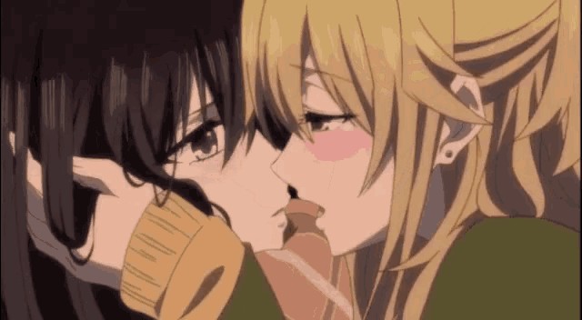 Create meme: citrus anime, yuri citrus, citrus anime kiss