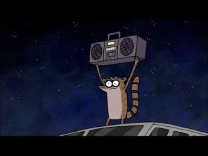 Create meme: cartoons, regular show, Rigby regular show