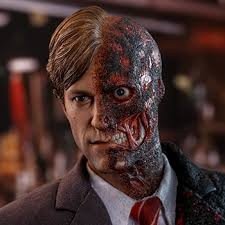 Create meme: Harvey two-face, Harvey dent two-face, two-faced