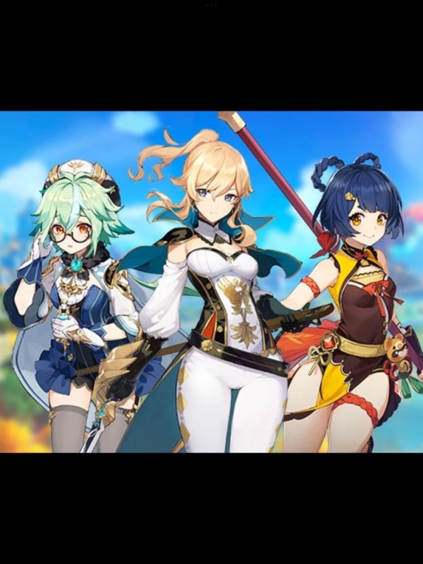 Create meme: honkai impact 3rd hoyoverse, genshin impact genie, genshin impact