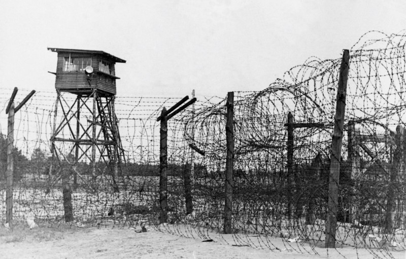 Create meme: itl Gulag, fence gulag camp, Gulag camp towers