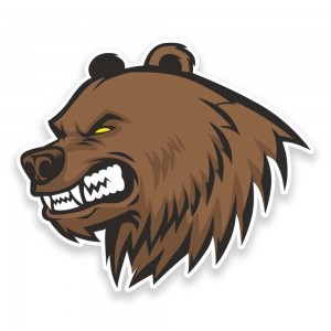 Создать мем: медведь, бурый медведь стикеры, голова медведя