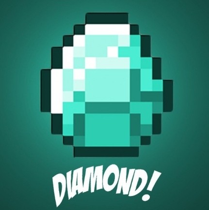 Create meme: minecraft diamonds, diamond from minecraft, minecraft emerald